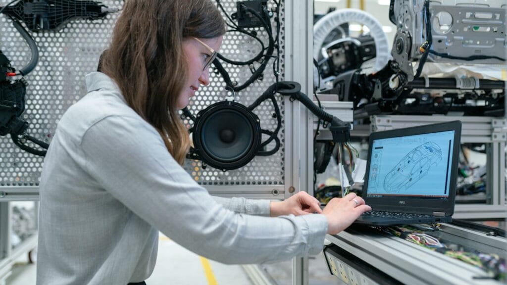 Professional working on laptop, exploring AI career opportunities in 2026