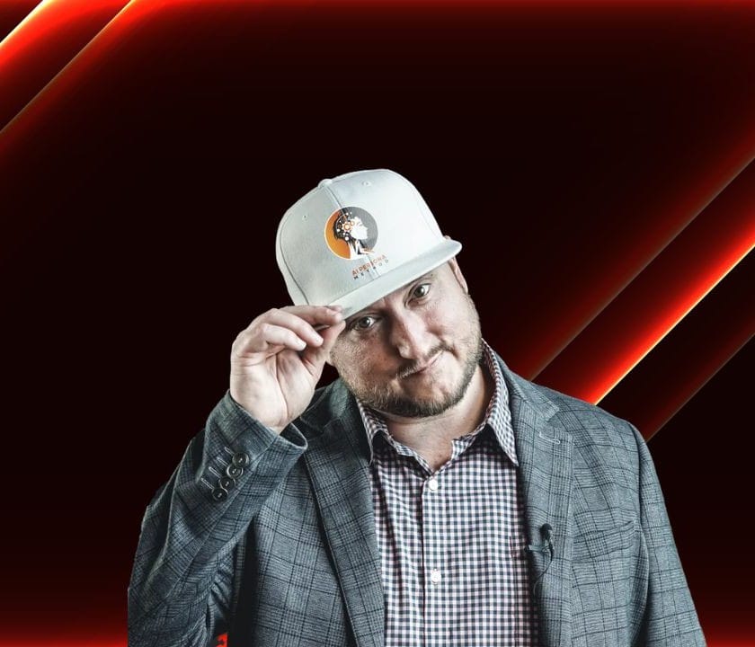 Jeff J Hunter, creator of the AI Persona Method, wearing the AI Persona Method cap