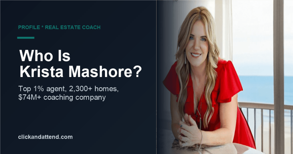 Who is Krista Mashore: real estate coach, top 1% agent with 2,300+ homes sold