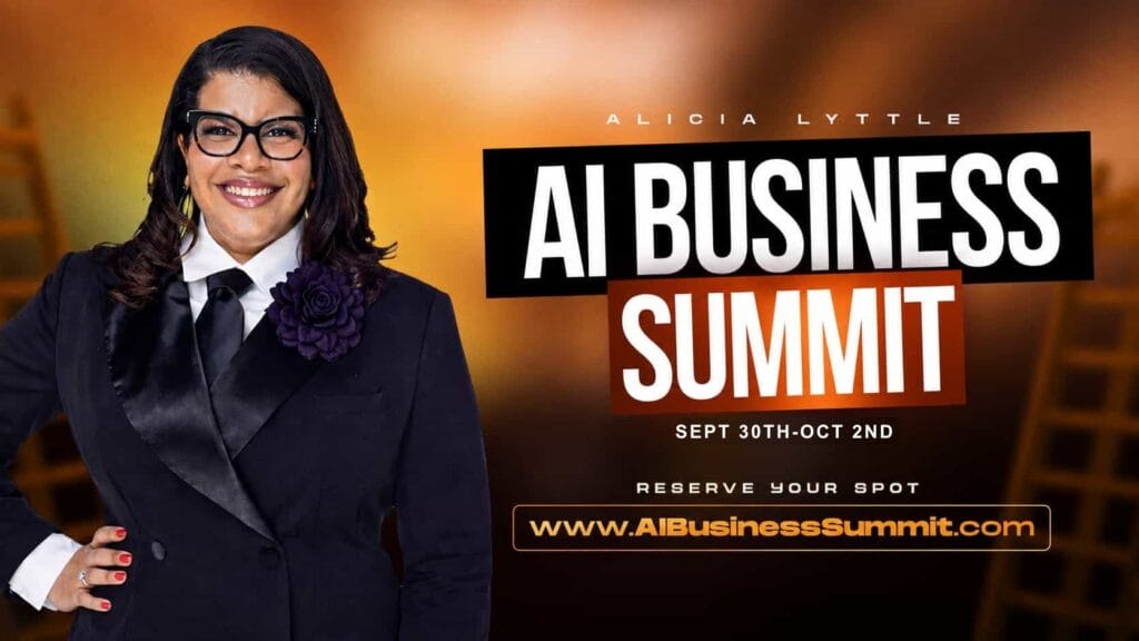 Alicia Lyttle hosting the AI Business Summit, free virtual event September 30 to October 2, 2026