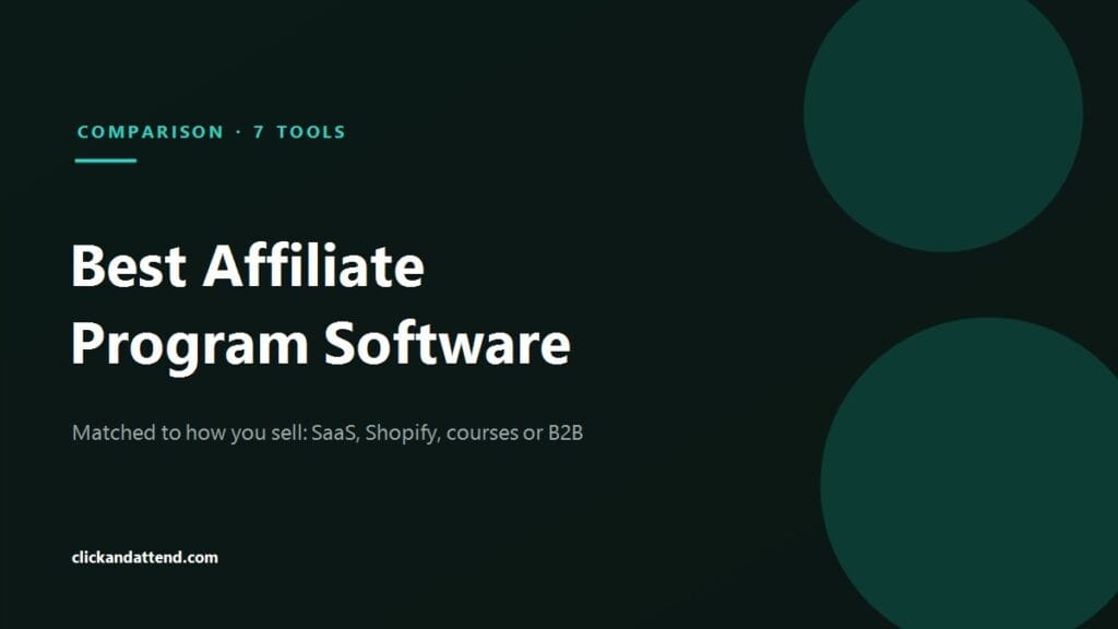 Best affiliate program software compared: Rewardful, FirstPromoter, Tapfiliate, UpPromote, ThriveCart, HighLevel and PartnerStack, matched to how you sell