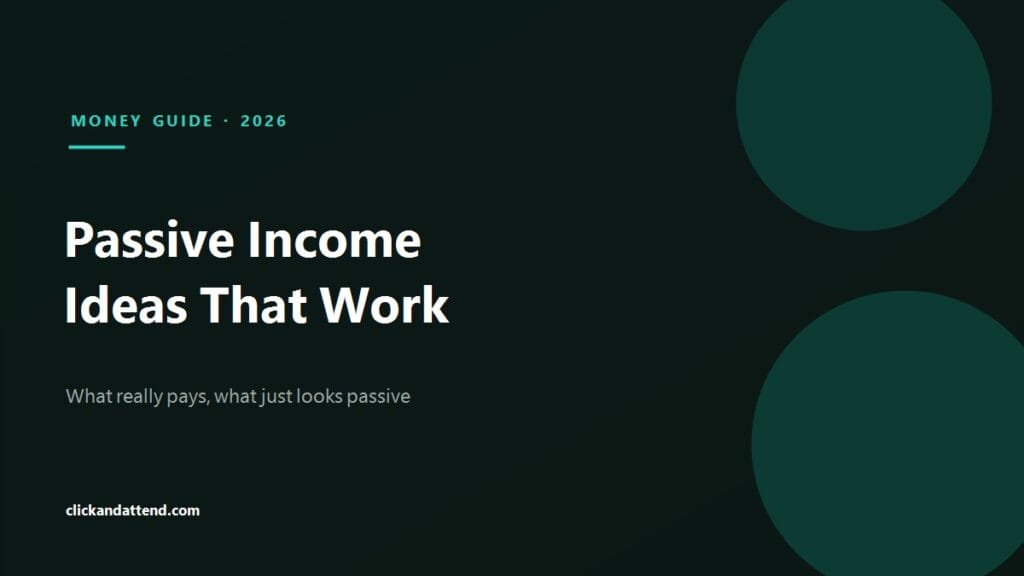 Passive Income Ideas That Work