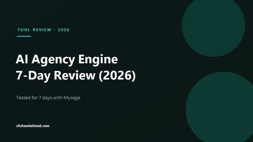 AI Agency Engine review 2026: tested for 7 days with the Murage app