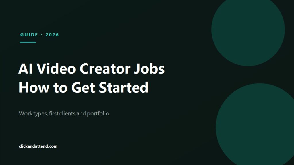 AI video creator jobs: work types, first clients and portfolio