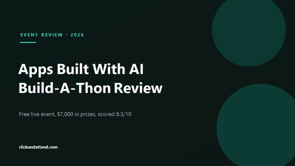 Apps Built With AI Build-A-Thon Review