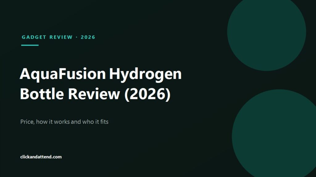 AquaFusion hydrogen bottle review 2026: price, how it works and who it fits