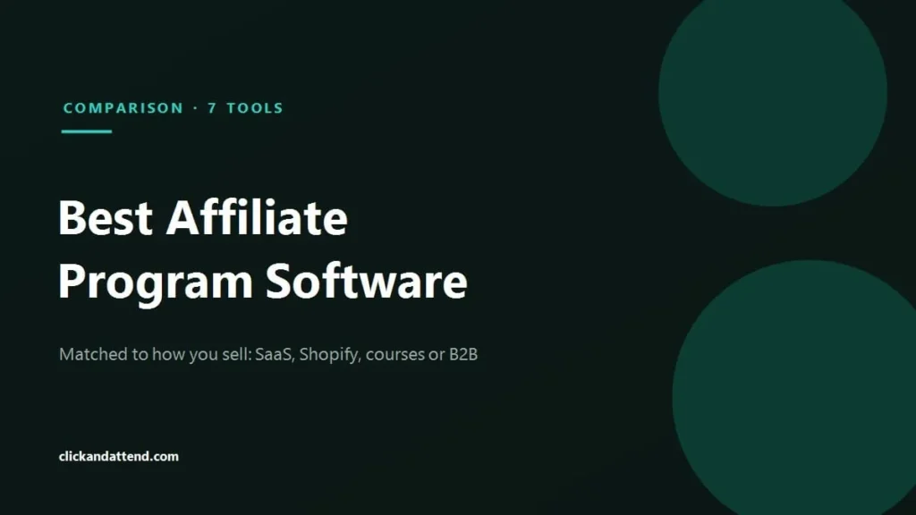 Best affiliate program software compared: Rewardful, FirstPromoter, Tapfiliate, UpPromote, ThriveCart, HighLevel and PartnerStack, matched to how you sell