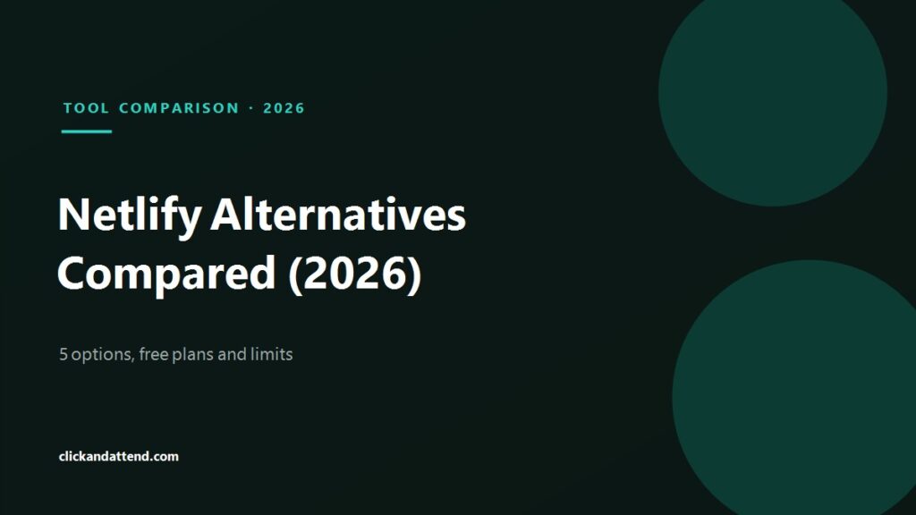 Netlify alternatives compared in 2026